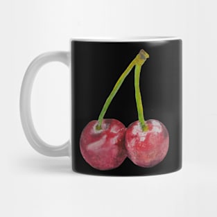 Red Cherries - Oil Pastel drawing Mug